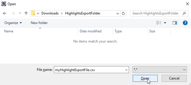 SUM EclipsePlugin HighlightsExportFileDialog